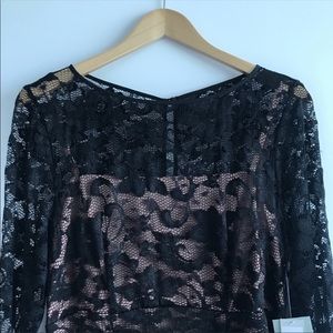Eliza J Missy Black Lace Dress